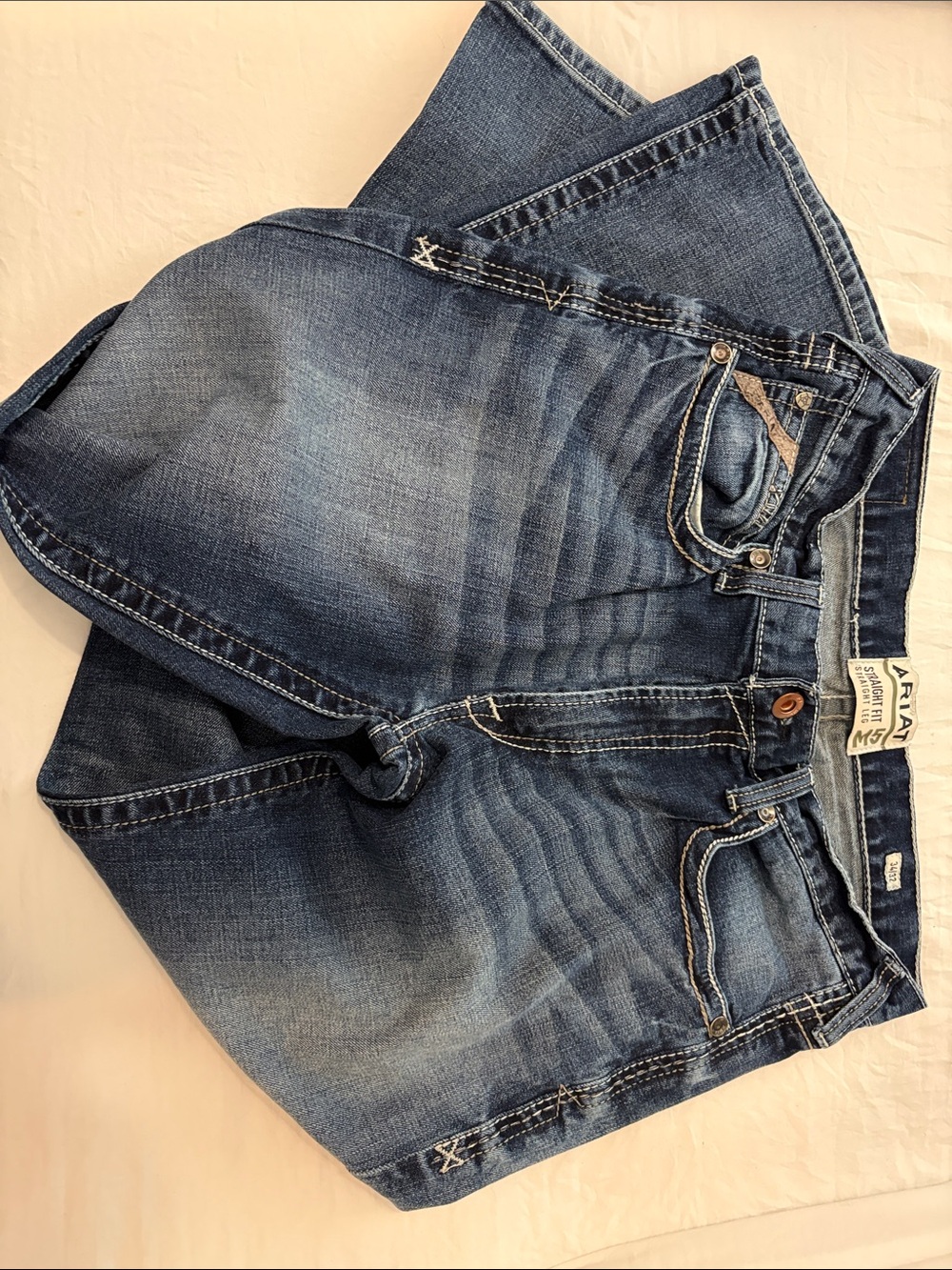 Ariat Men's Blue Straight-Leg Jeans
